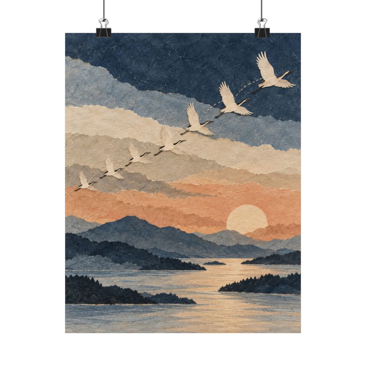 Migratory Cranes Poster product view 7