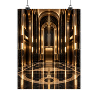 Neo Deco Elevator Lobby Poster product view 7