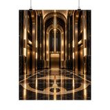 Neo Deco Elevator Lobby Poster product view 4