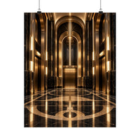 Neo Deco Elevator Lobby Poster product view 4