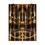 Neo Deco Elevator Lobby Poster product view 1