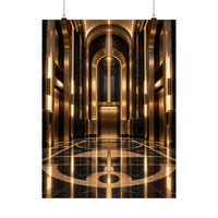 Neo Deco Elevator Lobby Poster product view 1