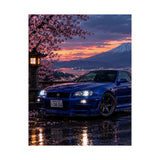 Nissan GT-R at Fuji Sunset Poster product view 8