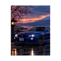 Nissan GT-R at Fuji Sunset Poster product view 8