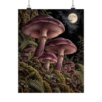 Nocturnal Mushroom Forest Poster product view 7