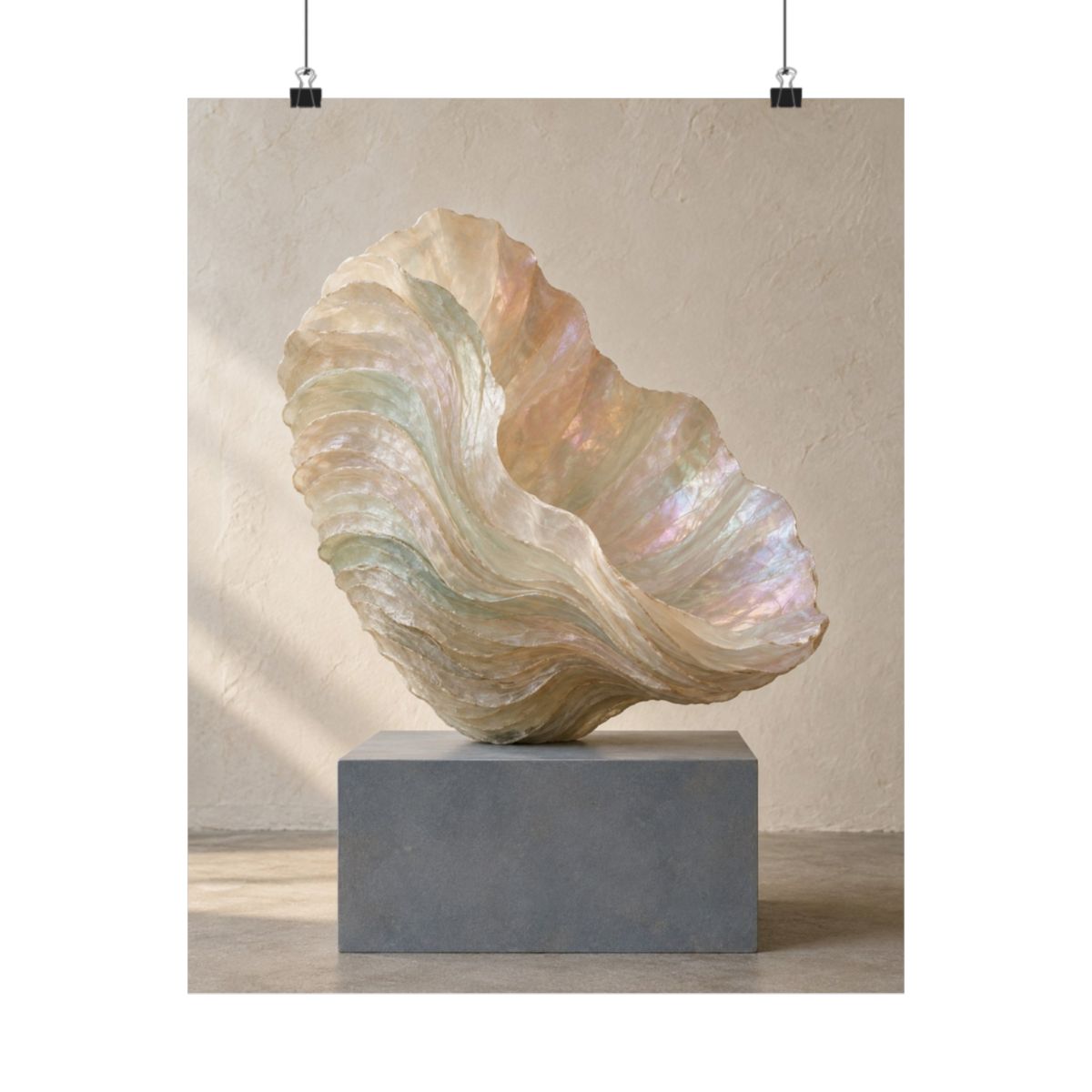 Opalescent Shell Sculpture Poster product view 4