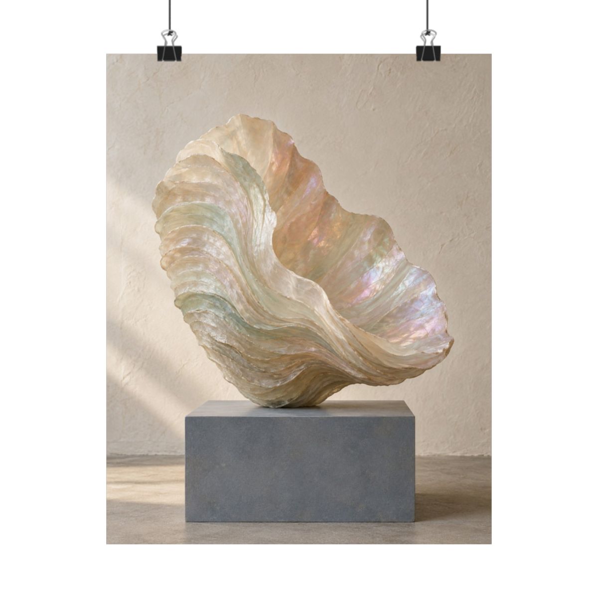 Opalescent Shell Sculpture Poster product view 7