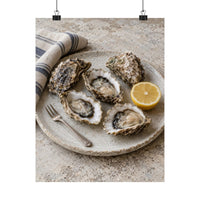 Oyster and Linen Still Life Poster product view 7
