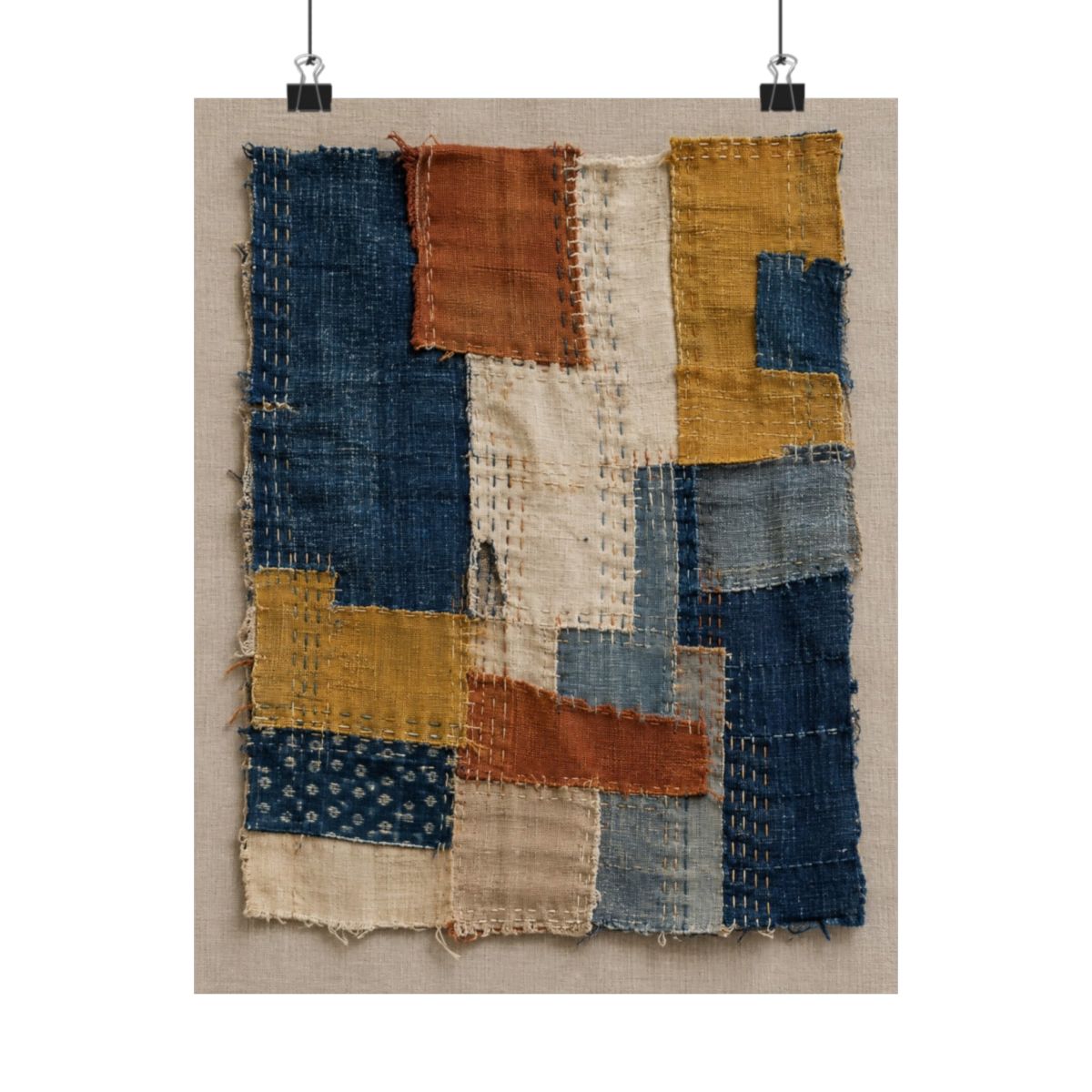 Patchwork Mending Textile Poster product view 7
