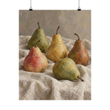 Pears on Linen Poster product view 4
