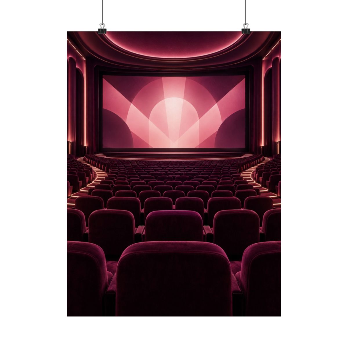 Plum Cinema Interior Poster product view 1