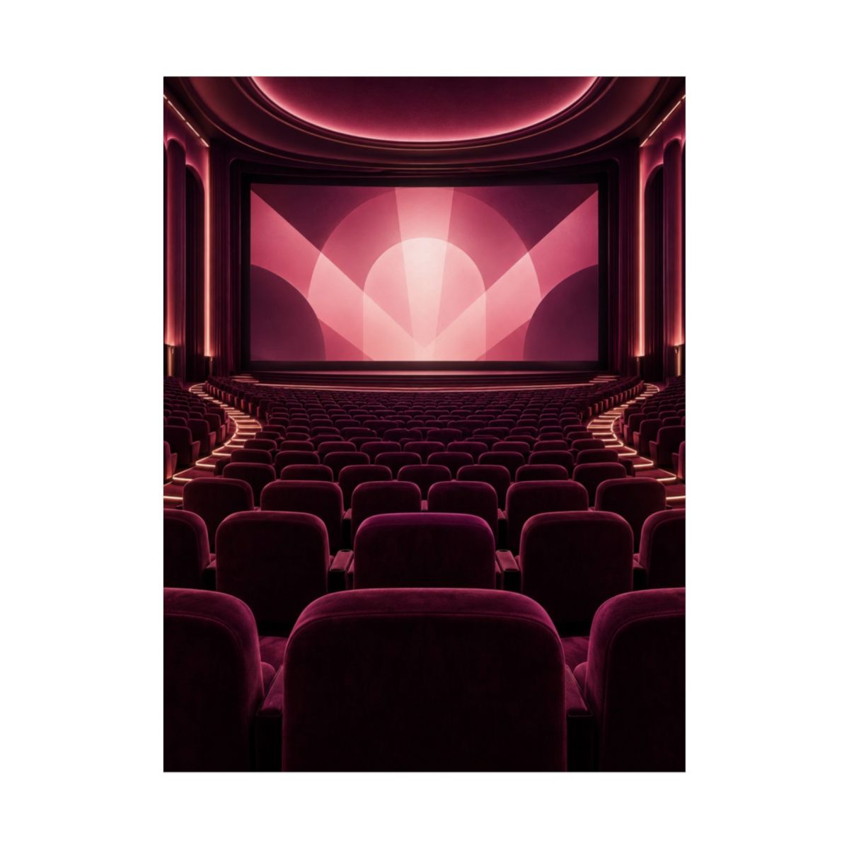 Plum Cinema Interior Poster product view 2