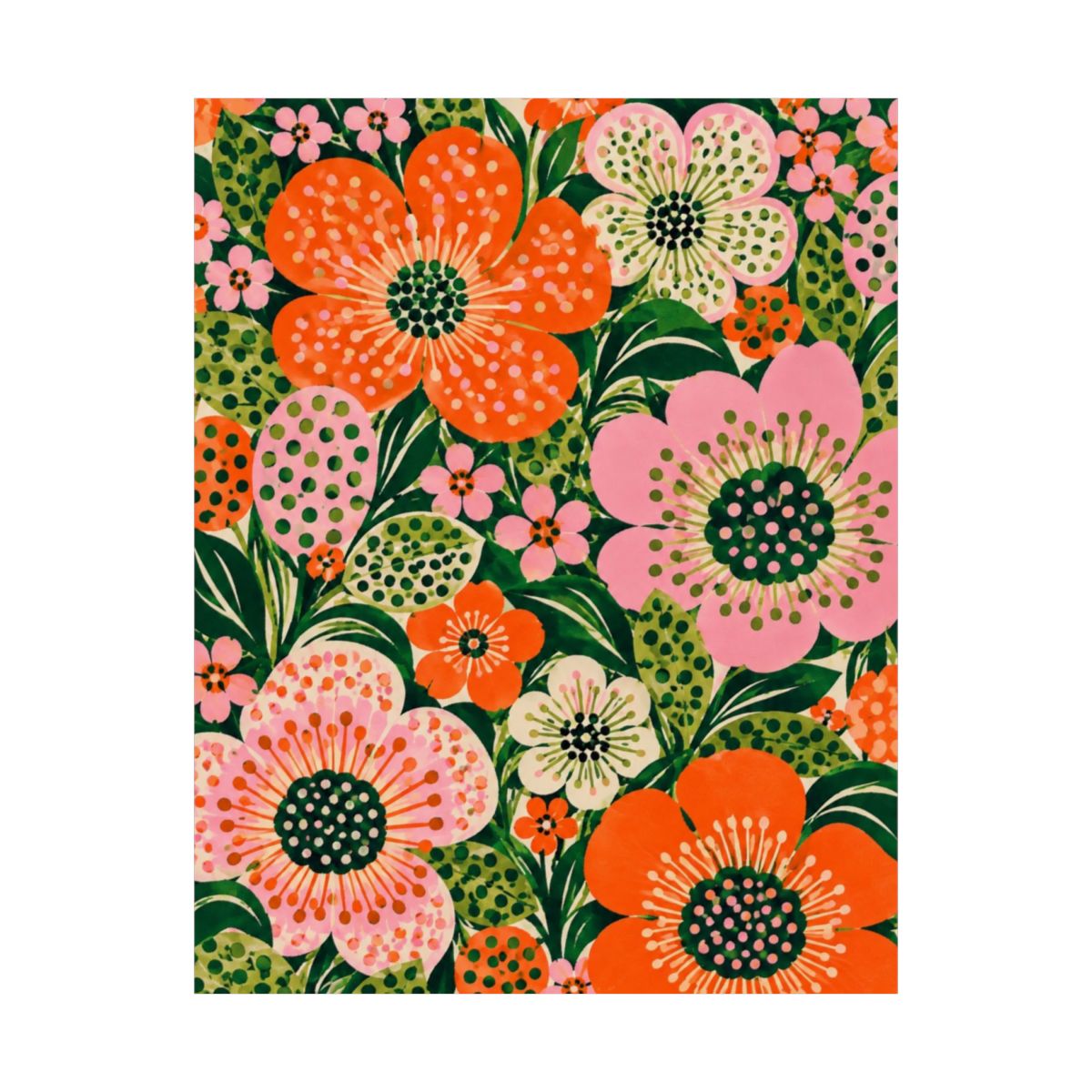 Polka Dot Flower Garden Poster product view 8