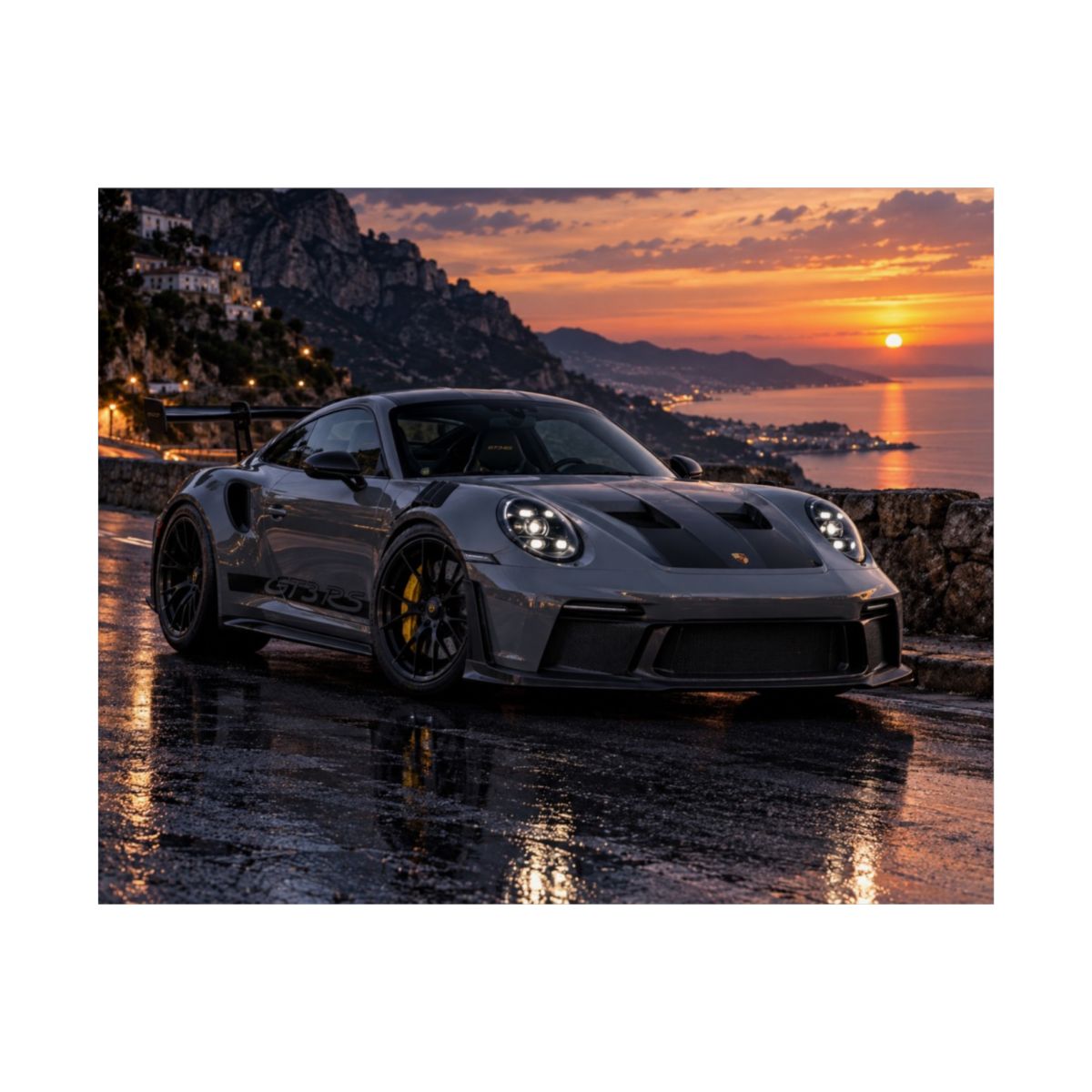 Porsche 911 GT3 RS Sunset Poster product view 5
