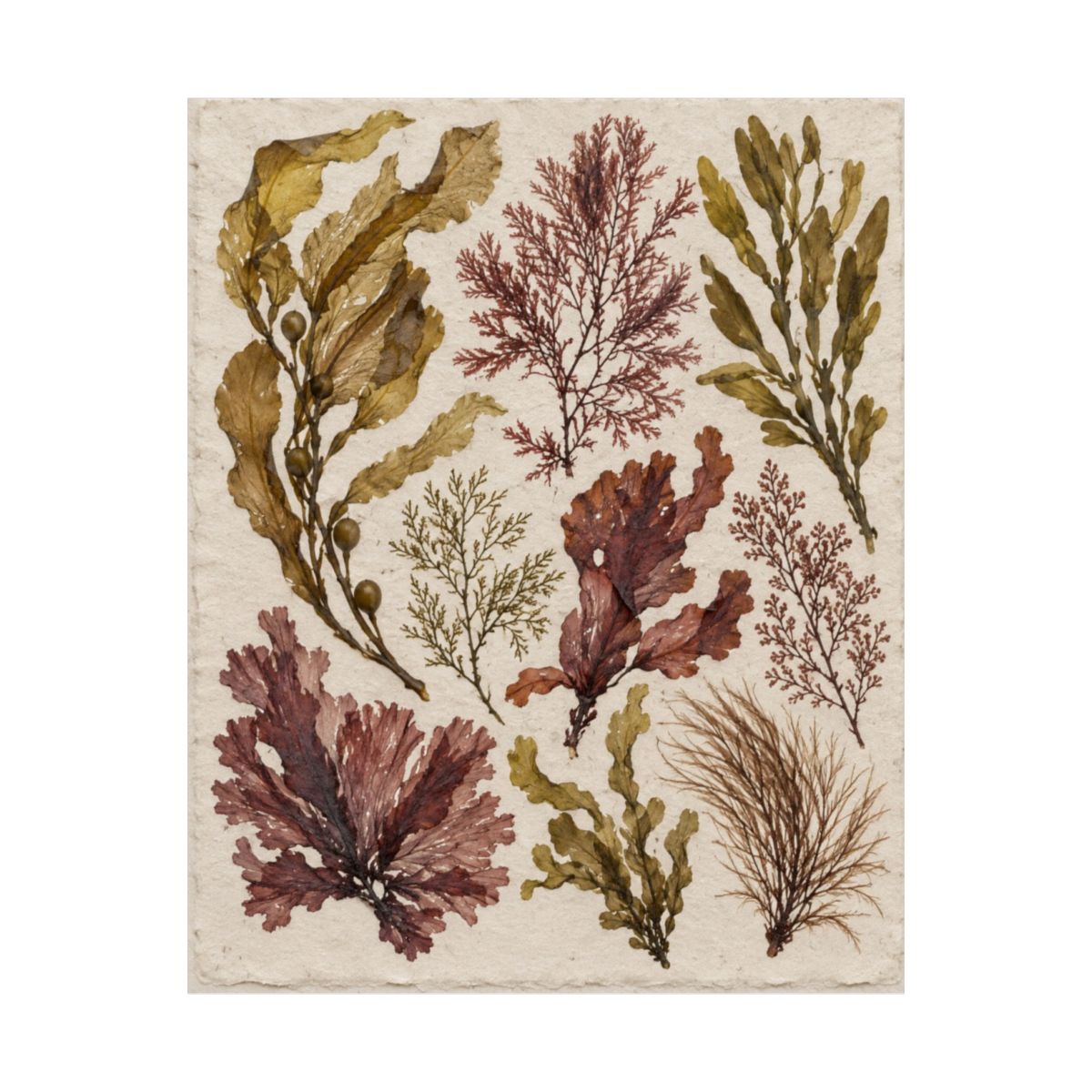 Pressed Seaweed Herbarium Poster product view 5