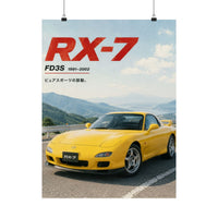 RX-7 Sports Car Poster product view 1