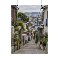 Seoul Hillside Stairway Poster product view 1