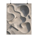 Skateboarder in Concrete Skatepark Poster product view 4