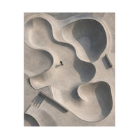 Skateboarder in Concrete Skatepark Poster product view 5