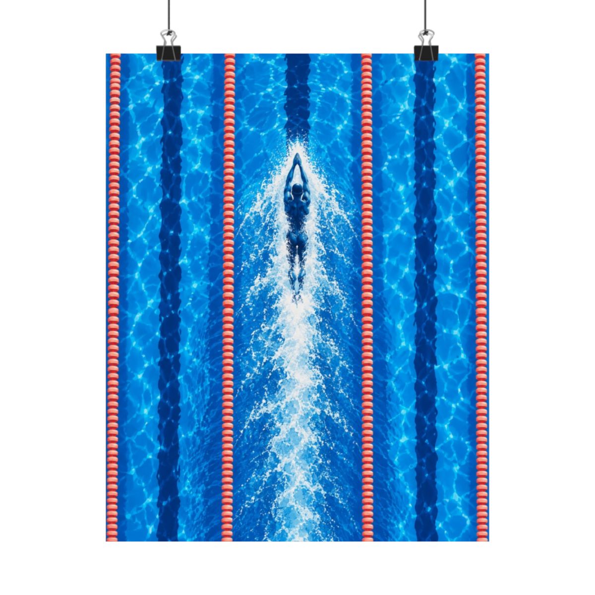 Swimmer In Lane Poster product view 7