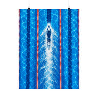 Swimmer In Lane Poster product view 1