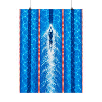 Swimmer In Lane Poster product view 1
