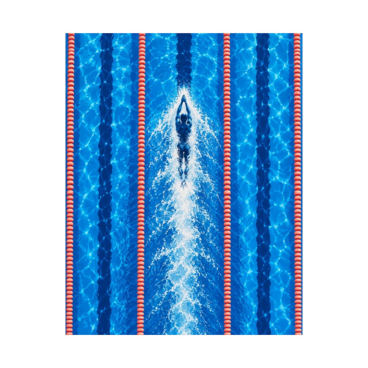 Swimmer In Lane Poster product view 8