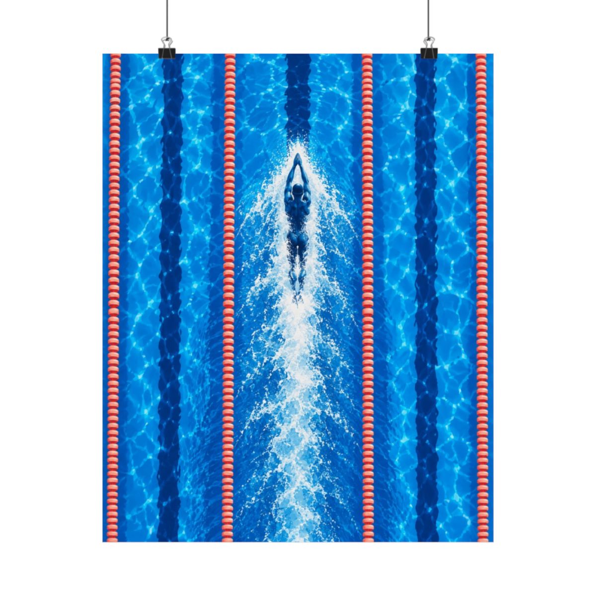 Swimmer In Lane Poster product view 4