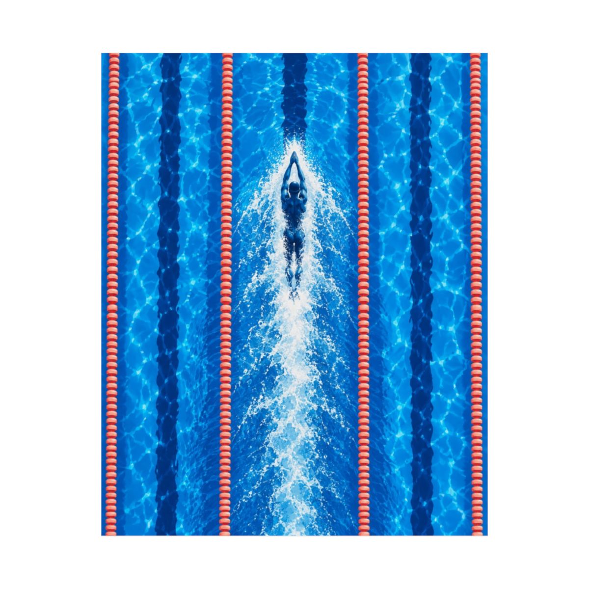 Swimmer In Lane Poster product view 5