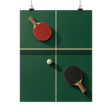 Table Tennis Geometry Poster product view 7