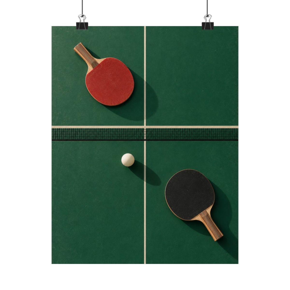 Table Tennis Geometry Poster product view 7