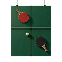 Table Tennis Geometry Poster product view 4
