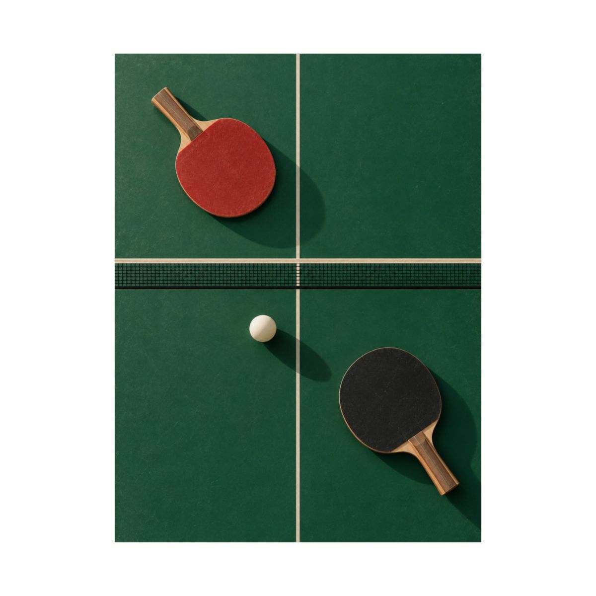 Table Tennis Geometry Poster product view 2