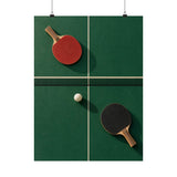 Table Tennis Geometry Poster product view 1