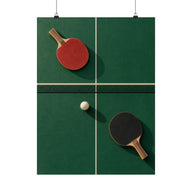 Table Tennis Geometry Poster product view 1
