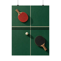 Table Tennis Geometry Poster product view 1
