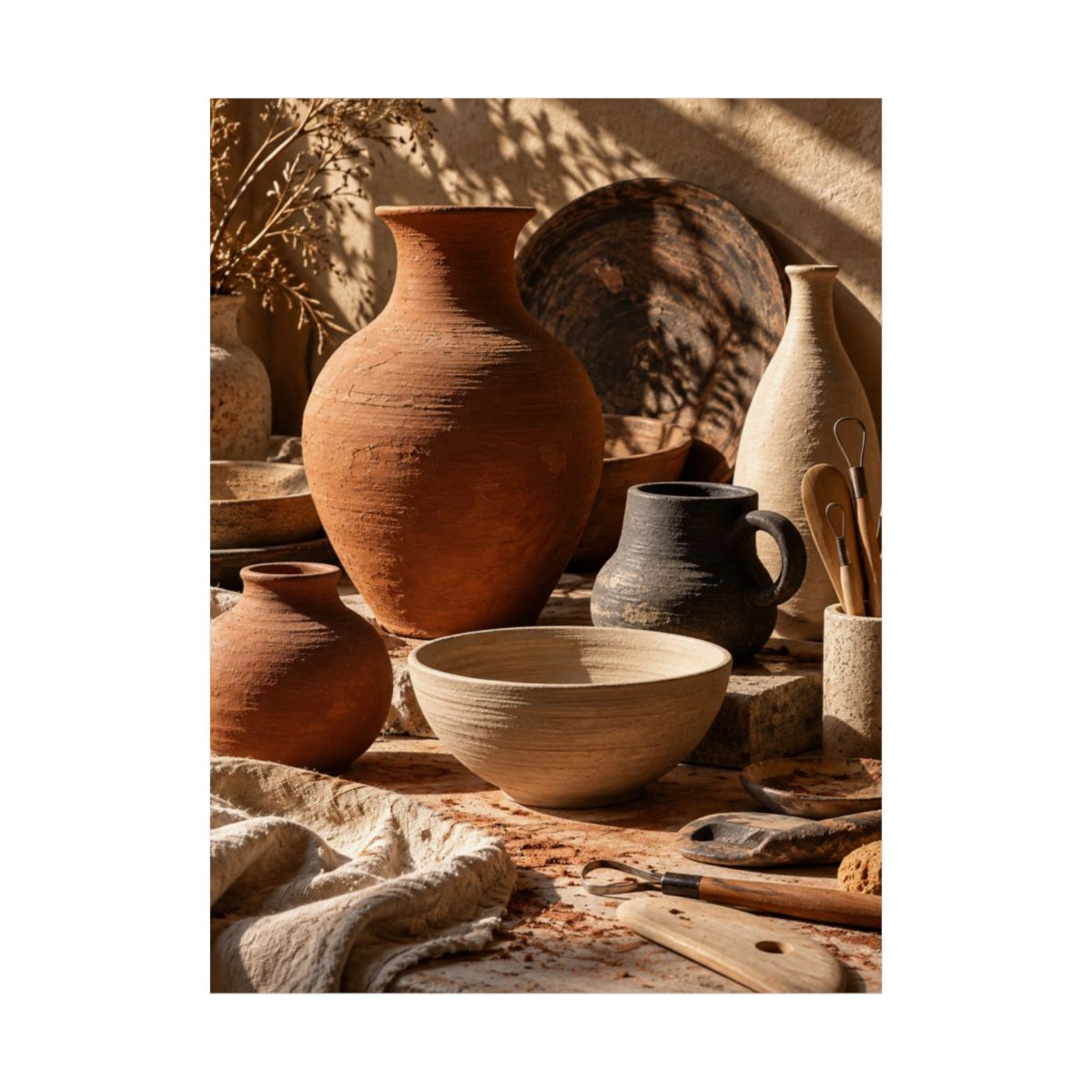 Terracotta Vase Still Life Poster product view 2