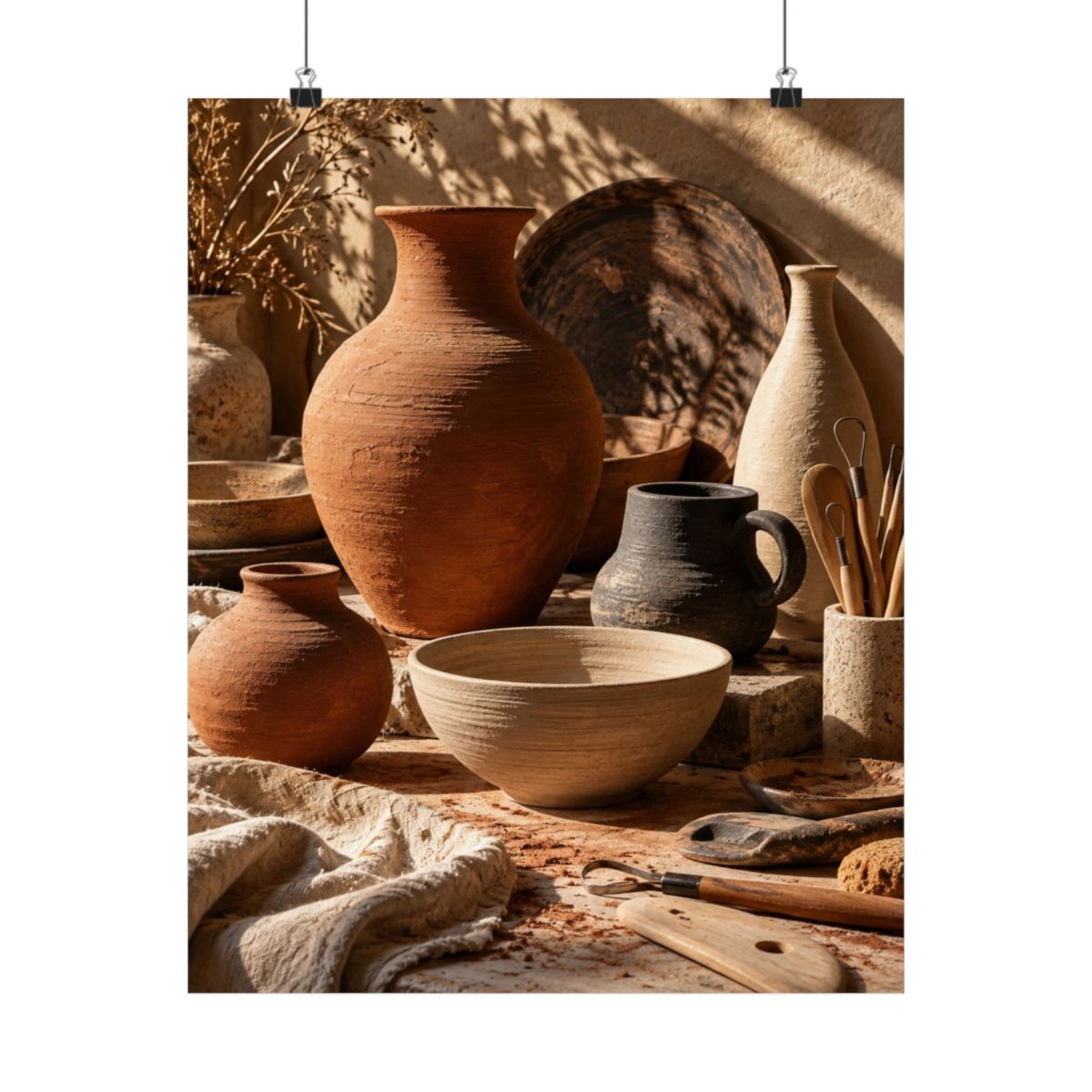 Terracotta Vase Still Life Poster product view 4