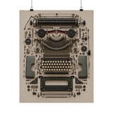 Typewriter Exploded View Poster product view 4