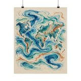 World Ocean Currents Poster product view 4