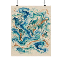 World Ocean Currents Poster product view 4