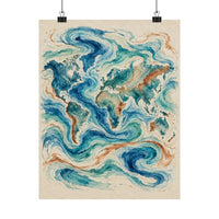 World Ocean Currents Poster product view 7