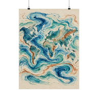 World Ocean Currents Poster product view 1