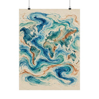 World Ocean Currents Poster product view 1